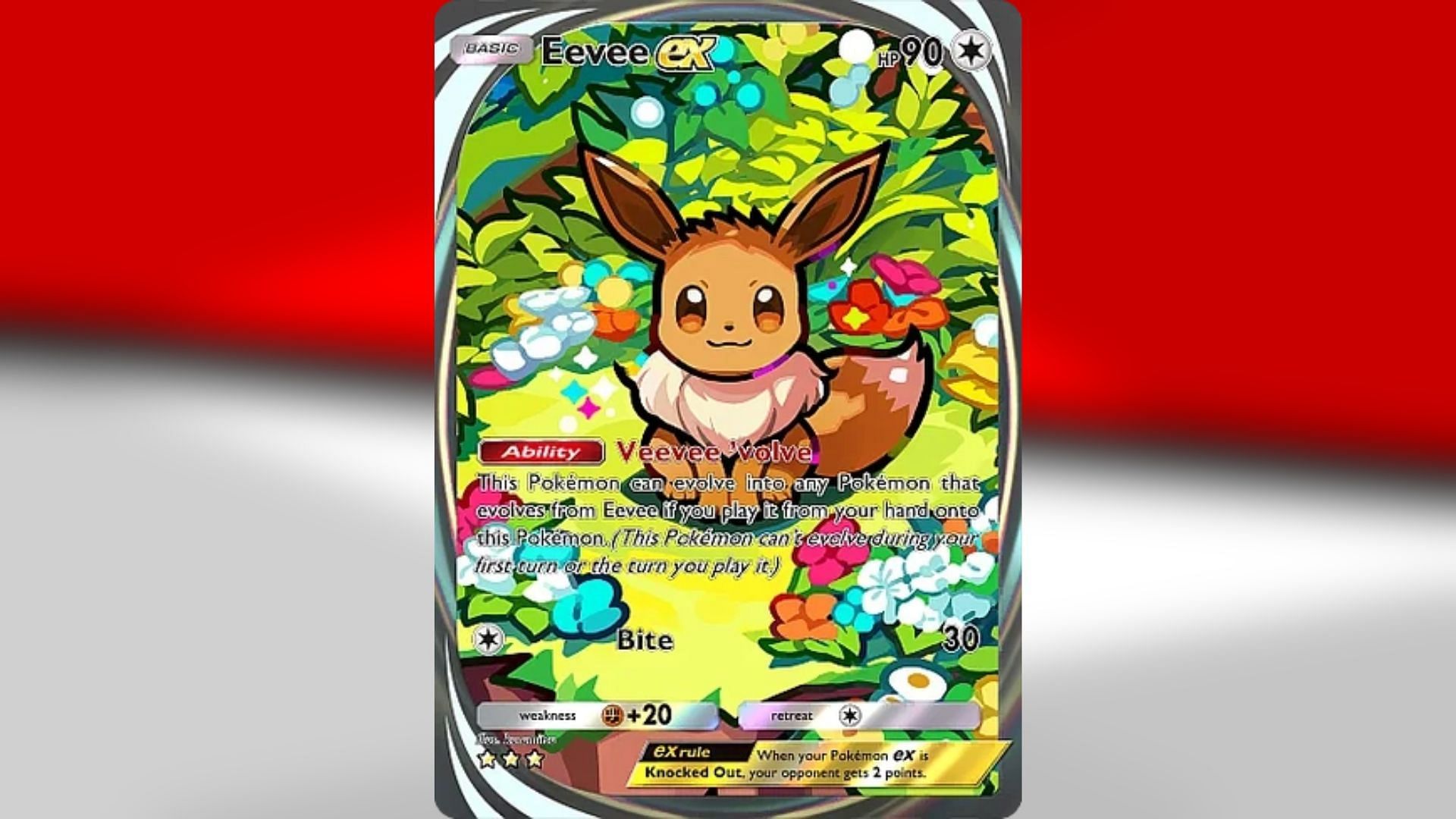 Eevee ex Illustration rare from Eevee Grove (Image via TPC)